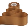 thumbnail image 3 of Ribbonitlux Grosgrain Ribbon 3 Inch x 25 Yards – Premium Polyester Craft Ribbon for Hair Bows, Gift Wrapping, Weddings & DIY – Solid Golden Brown(#846) – 1 Roll, 3 of 6