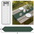 thumbnail image 3 of Pure Hunter Green Table Runner Linen Burlap Table Runner 72 Inches Long Modern Solid Color Minimalist Art Dresser Scarves for Kitchen Island Coffee Dining Room Party Wedding Holiday 14"x72", 3 of 8