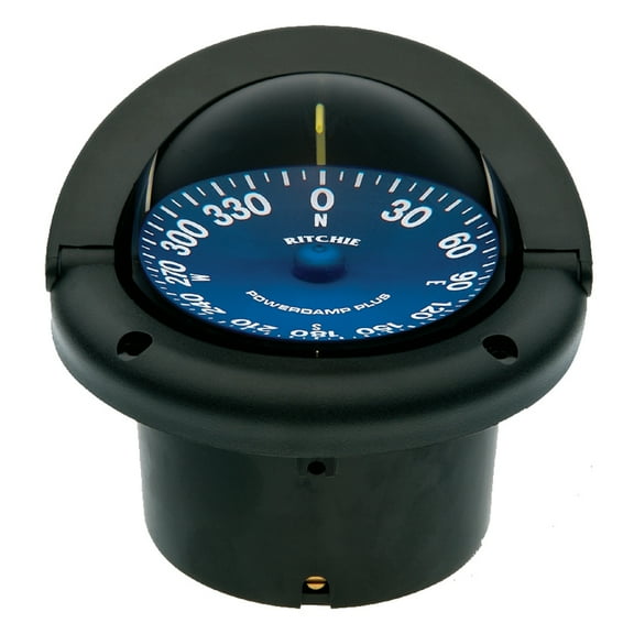 RITCHIE COMPASSES SS-1002 Compass, Flush Mount, 3.75" Dial, Black