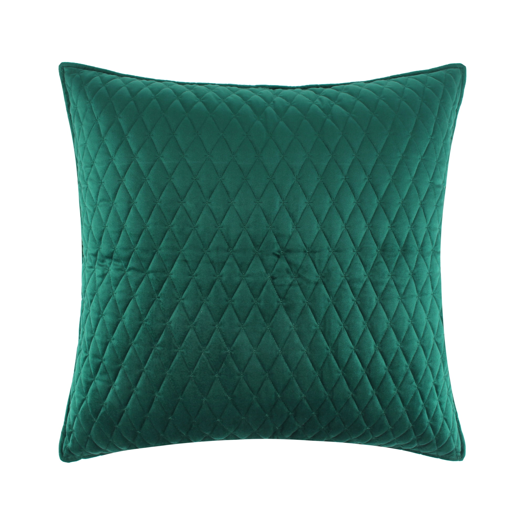Birch Hill by Levtex Home Velvet Emerald Green Quilt Euro Sham