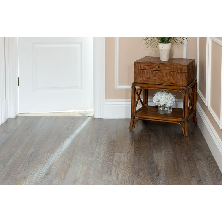 Achim Tivoli II Self Adhesive Vinyl Floor Planks - 10 Planks/15 Sq. ft., 6 x 36, Silver Spruce Achim Tivoli II Self Adhesive Vinyl Floor Planks - 10 Planks/15 Sq. ft., 6 x 36, Silver Spruce