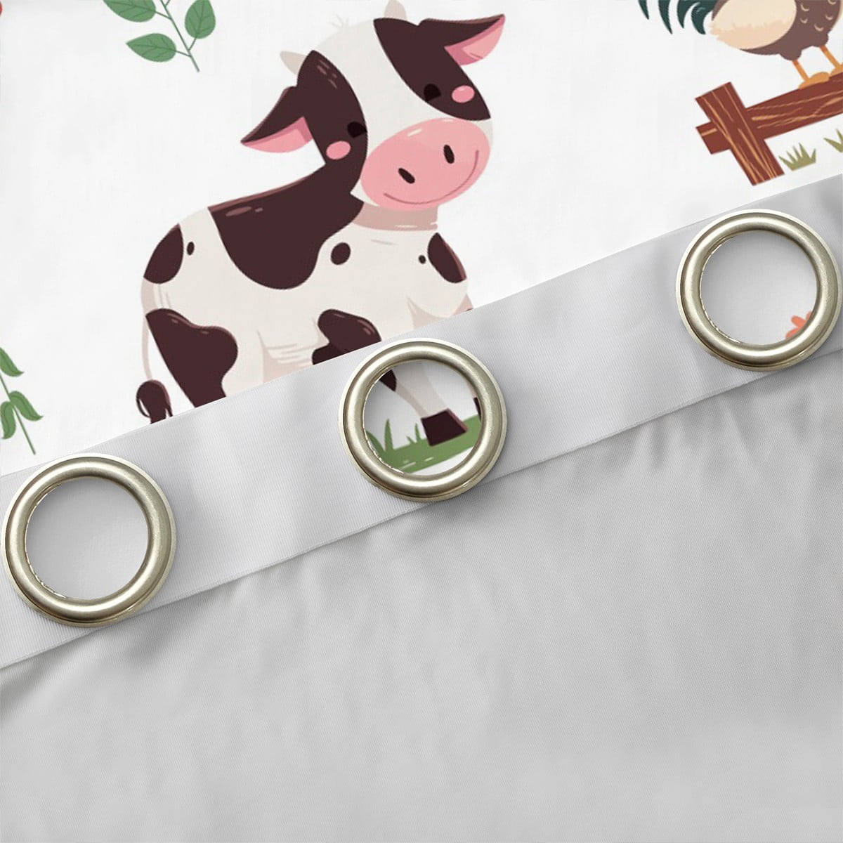 jejeloiu Cute Cattle Sheep Black Out Curtains,Farm Animal Curtains Pack of 2 (42x63 Each),Rustic Farmhouse Cabin Bedroom Curtains For Boys Girls,Ultra Soft Home Decor