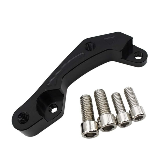 Soporte adaptador de pinza de freno para motocicleta, aleación de aluminio, con tornillos de montaje, Negro Sharpla Soporte de pinza de freno