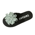 thumbnail image 2 of ATENAR Women Sandals Beach Fashion Sandals for Women Solid Color Womens Shoes White 5.5, 2 of 8