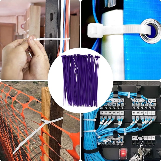 Hml Industrial Grade Colorful Nylon Ties 3x100mm Mini Plastic Bundling Straps 100PCS Bag Versatile For Multiple Scenarios