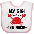 thumbnail image 3 of Inktastic My Gigi Loves Me Grandkids Boys or Girls Baby Bib, 3 of 4