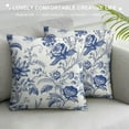 thumbnail image 3 of Nawypu Chinoiserie Pillow Covers Outdoor Blue and White Porcelain Floral Decoration Cushion Cover Vintage Pillow Case for Bed Living Room Couch Home Decor,, 3 of 5