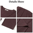thumbnail image 6 of SHINE UP 2 Pack Womens Blouses Pleat Long Sleeve Shirts Crewneck Casual Tunic Tops, 6 of 7