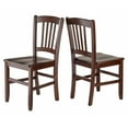 thumbnail image 6 of Winsome Shaye 3-Piece Dining Set, Table & 2 Slat Back Chairs, Walnut Finish, 6 of 8