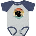 thumbnail image 3 of Inktastic Drum Set Retro Drummer Sunset Boys or Girls Baby Bodysuit, 3 of 5