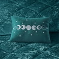 thumbnail image 2 of Luxurious Ergode Velvet Comforter Set - Teal Crushed Velvet, Quilted Diamond Top, Coordinating Shams, Hypoallergenic Polyester Fill, Machine Washable - Glamorous and Opulent Bedroom Decor, 2 of 11