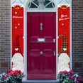 thumbnail image 6 of Matoen 12"x70.8" Merry Christmas Banner for Doorway Porch Yard, Xmas Theme Decor Outdoor Indoor Front Door Wall Welcome Hanging Banner Door Sign Decorations Party Supplies, 6 of 6