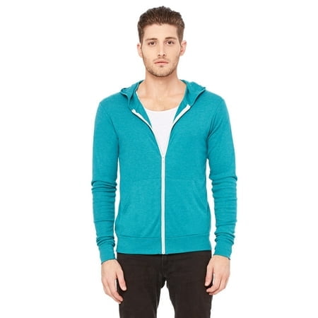 Bella + Canvas Unisex Triblend Full-Zip Lightweight Hoodie