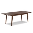 thumbnail image 3 of Simpli Home Draper 66-84 inch x 40 inch Rectangle Mid Century Modern Extendable Dining Table in Walnut Veneer, 3 of 16