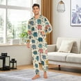 thumbnail image 3 of Adult Christmas Onesie Cute Cartoon Elephant Adult Zipper One-Piece Pajamas Unisex Pajamas with Pockets, 3 of 6