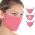 thumbnail image 1 of "Fashion Washable Soft Cotton Adults Unisex One Size Face Covering Mask - Desert Rose (3 Packs)", 1 of 4