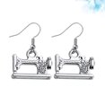 thumbnail image 3 of 1 Pair Sewing Machine Design Pendant Earrings Creative Funny Ear Hooks Ear Jewelry for Women Ladies Stylists, 3 of 7