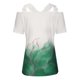 thumbnail image 4 of Puntoco 2024, tops a la moda de verano para mujer, tops informales con hombros descubiertos y encaje, tops de manga corta de ajuste Regular, tops con cuello en V, 4 of 4