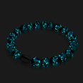 thumbnail image 2 of Green Astra | .925 Sterling Silver | Solar Glass Bracelet, 2 of 8
