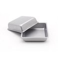 thumbnail image 1 of Astra Gourmet Mini 4-Inch Non-Stick Square Cake Pan, Set of 4(Silver), 1 of 5