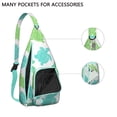 thumbnail image 2 of Sunset Turtle Sling Backpack - Tropical Ocean & Beach Print, Fashionable Crossbody Bag for Students & Office Workers, 2 of 4