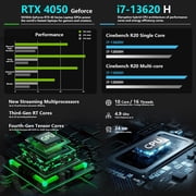 Thunderobot Storm 17 Gaming Laptop, 17.3 FHD 144Hz, Core i7-13620H, GeForce RTX 4050, 32GB RAM, 1TB SSD, RGB Keyboard, Win 11 Home