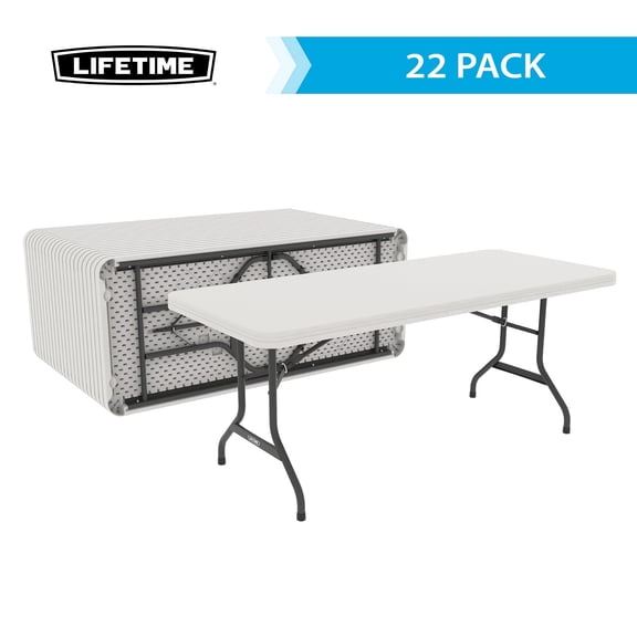 Lifetime 72'' Rectangular Folding Table (Set of 21)