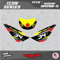 thumbnail image 3 of Kalair GFX Graphics Kit for Suzuki DR200-S (All Years) Icon Series, 3 of 5