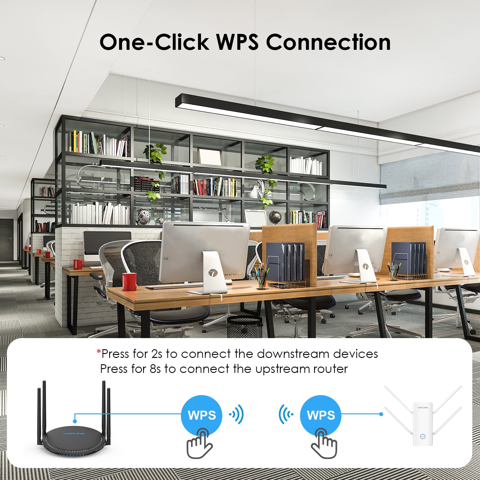 AX3000 WiFi 6 Range Extender Wireless Signal Booster, WiFi Repeater/Router/AP/Client mode| Wall Plug