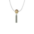 thumbnail image 2 of Delight Jewelry Stainless Steel Rectangular Blank Tag - Mia Monkey Charm Necklace, 2 of 4