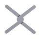 thumbnail image 2 of Toystoory Tapete de olla plegable resistente al calor aislamiento cruzado caliente mantel Anti-escaldado posavasos taza reutilizable mantel almohadilla Mostrada Gris Toystoory HA059526-04, 2 of 6