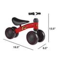 thumbnail image 2 of Lil'Rider Monter sur Mini-Trike avec Poignées Faciles d'Adhérence, Roues Fermées et Pas de Pédales pour Apprendre à Marcher pour Bébé, Tout-Petits, Garçons et Filles (Rouge), 2 of 5
