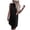 Black, variant on IROINNID Women's Sleeveless Shift Dress Round Neckline Fashion backless Comfy Casual Dress Solid Color Dress