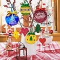 thumbnail image 4 of Christmas Ornaments Resin Molds Silicone, 5 Pcs Round Shape Pendant Christmas Molds for Epoxy Resin, DIY Crafts Keychain Making Christmas Tree Decorations, 4 of 8