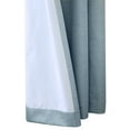 thumbnail image 4 of ThermaPlus Ventura Tab Top Blue Solid Print Blackout Kitchen Curtains, 52 x 11 in (2 panels), 4 of 5