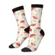 thumbnail image 1 of Fotbe Cartoon Flat Mushrooms Calcetas Largas con Estampado para Hombre y Mujer – Calcetas de Compresión Transpirables y Elásticas, Viajar y Uso Diario Talla 5-11, 1 of 6
