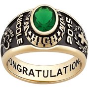 Order Now for 2025 Graduation, Freestyle Women's Yellow Celebrium Classic Oval Stone Class Ring, Personalized, High School or College