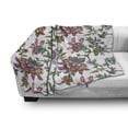 thumbnail image 3 of Floral Soft Flannel Fleece Throw Blanket, Vintage Style Ornamental Flower Motifs Flourishing Romantic Spring Leaves Artwork, Cozy Plush for Indoor and Outdoor Use, 60" x 80", Multicolor, by Ambesonne, 3 of 6