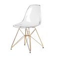 thumbnail image 4 of Heavenly Collection Clear & Gold Dining Chair, 4 of 9