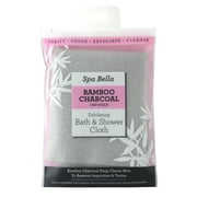 Spa Bella Exfoliating Bath & Shower Cloth, Bamboo Charcoal