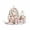 White, variant on HJYCHN Girls Backpack Strawberry Floral Print 4Pc Set Daypack with Multi Pockets Charm Back to School Supplies for Kids Backpack for Boys Pink