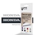 thumbnail image 2 of IPG Compatible with Honda Logo Letter 6" Vinyl Decal Sticker (2 Units) Carbon Fiber Cover Wrap Skin Do it Yourself Stickers Set Personalize Your Vehicle (Reflective Series White), 2 of 6