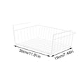 thumbnail image 3 of Basket Organizer, Organizer Basket, White Wire, 16X9 in, Under desk Shelf, College Dorm, Medium Dimensions, 1 Pc, 3 of 4