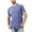 Blue, variant on Dellytop Men's Short Sleeve T-Shirts Casual Crew Neck Tee