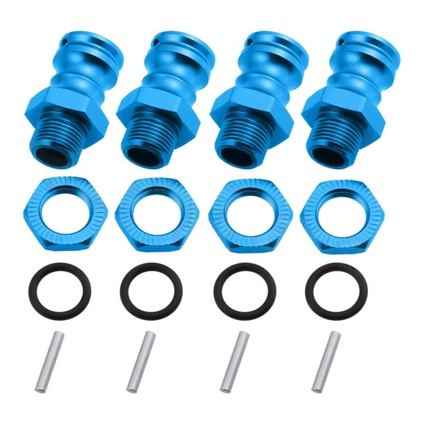 Adaptador de extensión de cubo hexagonal de rueda de 17 mm a 23 mm a escala 1/8 para HSP Redcat ZD Racing Azul