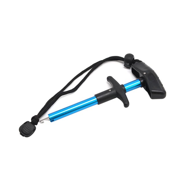 CNKOO Portable Fishing Hook Remover Tool Squeeze-Out Fish Hook Tool S Size T-Handle Fish Hook Tools Fishing Accessories with Anti-lost Rope
