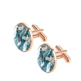 thumbnail image 2 of Seagull Men's Stainless Steel Cufflink Set - Stylish Silver Jewelry for Dress Shirts - Ideal for Formal Events, 2 of 6