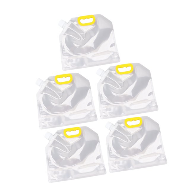 Sacs de Congélation Réutilisables, 5 Pcs Sac de Rangement Transparent Scellé Sacs Réutilisables Sacs Sac de Rangement de Grains Réutilisable pour Riz Céréales Farine Noix