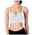 thumbnail image 1 of Curenmufel Sports Bras for Women Sports Bras for Women High Support High Impact Sports Bras for Women Large Bust Push up Racerback Workout Running Bra (White,L), 1 of 4