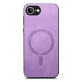 thumbnail image 4 of for iPhone 16e Magnetic Case, Luxury PU Leather Skin-Feel Back Protective Phone Cover Compatible with Mag-Safe Support Car Mount Holder for iPhone 16e, Purple, 4 of 9